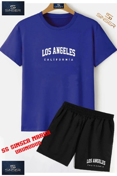SS SİNSER Tricou pentru copii LOSANGELES cu imprimeu special și guler tip bic...