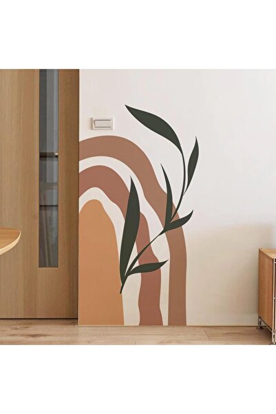 Viyens Yaprak Desenli Bohem Duvar Sticker 65x100cm