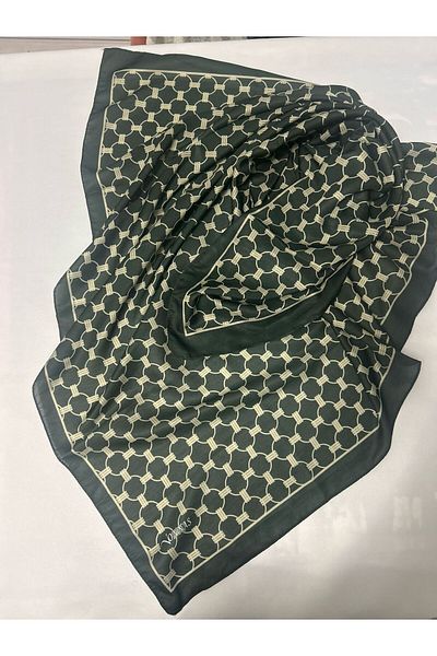 ALTUNTAŞ Ethnic De Humaned Green Scarf Geometry