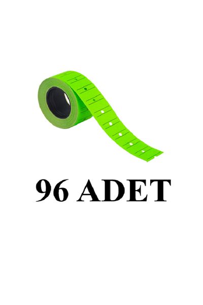 KRAF 96 Pieces Motex Label 12X21 mm Phosphor Green