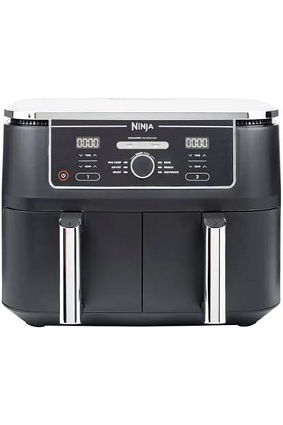 NINJA Foodi MAX Dual Zone Digital Air Fryer, 2 Drawers, 9.5L, 6-in-1, Uses No Oil, Air Fry, Crispy