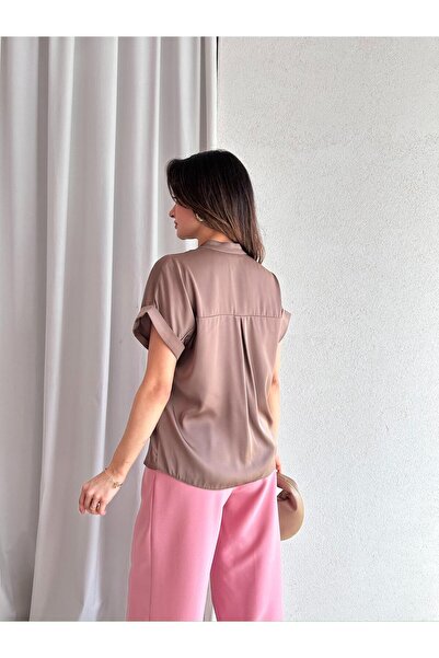 Mooi Butik Πουκάμισο CELLA 2093 - Καφέ