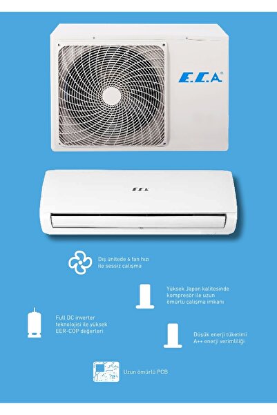 Eca Ecotech Serisi 12.000 Btu Duvar Tipi Klima (Montaj Dahil)