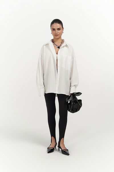 MAİ COLLECTİON Josie Oversize Ecru Shirt