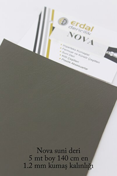 ERDAL DERİCİLİK Nova Τεχνητό δέρμα 5 Mt Μήκος 140 εκ. Πλάτος χρώμα χακί