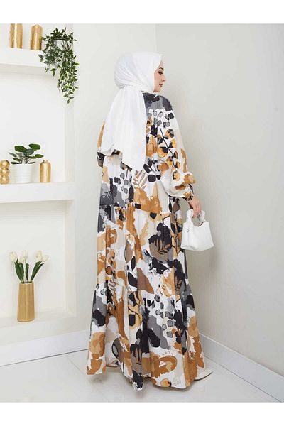 Moda Krash Patterned Modal Oversize Dress