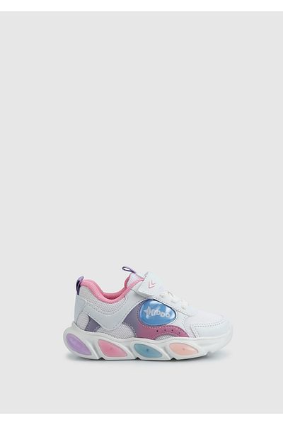 Kiddo White Girls Sneaker