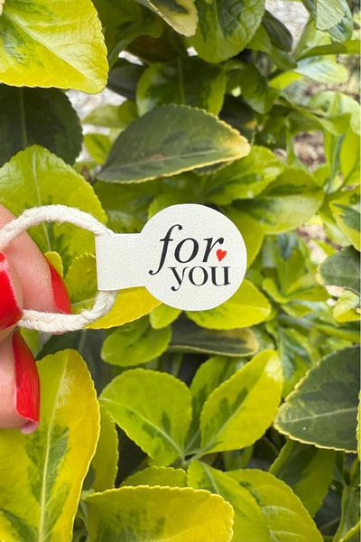 RufusConcept For You Model2 Cream Color Rope Wick Tag 100 Pieces