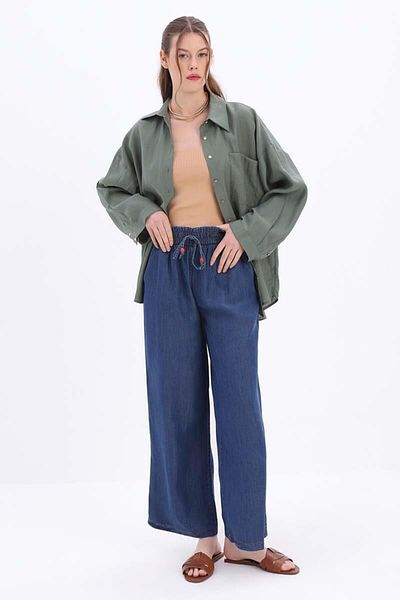 ALLDAY Pantaloni din denim cu talie elastică 24js70043al0