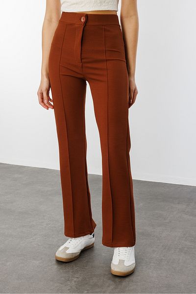 GENIUS STORE بنطلون بالازو نسائي عالي الخصر بأرجل واسعة PANTALON-003