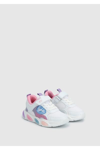 Kiddo White Girls Sneaker