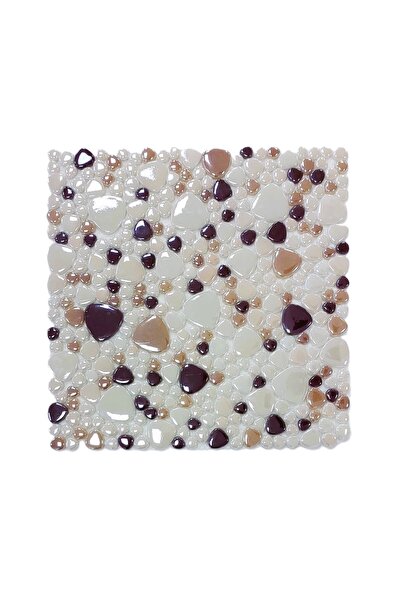 MozaiKristaL Tüm yüzeylere uygulanabilir, Krem, Kahve, Bej Mix. 31.5x31.5cm F...