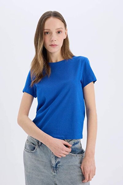 DeFacto Blue Women's T-Shirt