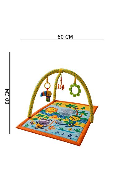 hak-iş oyuncak Sevimli Aynalı, Figürlü Eğitici Oyun Halısı - (TAŞIMA ÇANTALI)