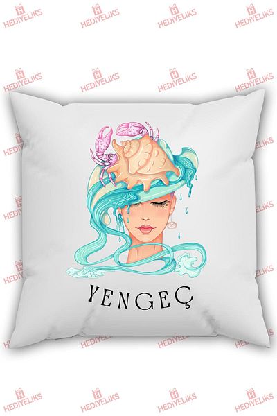 HEDİYELİKS Zodiac Themed Cancer Gift Pillow