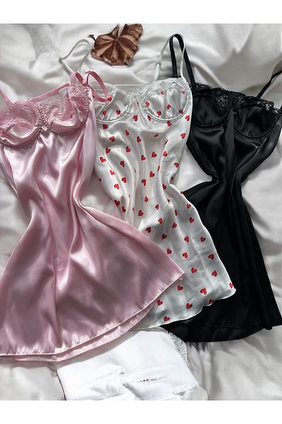 Lavinlingeriee Underwire Satin Dress Set of 3 (Dowry, Bundle, Engagement)