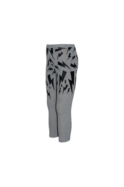 LOVETTI Gray lightning Printed Seasonal Tights for Girls