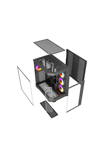 Twisted Minds Vanguard-04 Mid-Tower Case - Black