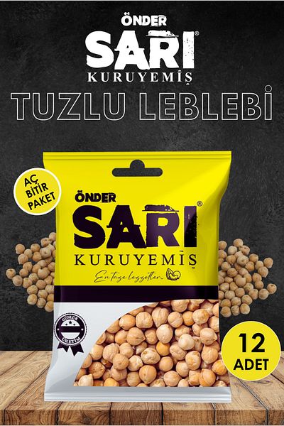 Önder Sarı Kuruyemiş Salted Pebbles Nuts 60 Gr