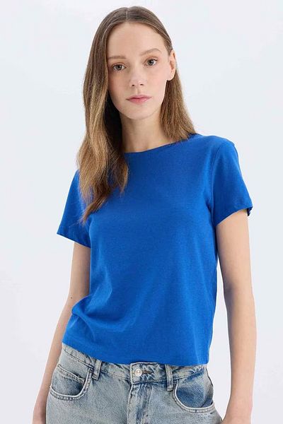 DeFacto Tricou albastru pentru femei