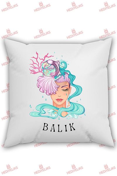 HEDİYELİKS Zodiac Themed Pisces Gift Pillow