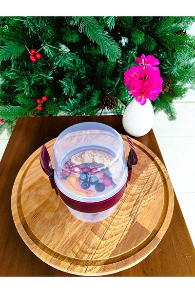 Madame Coco Belfort Snack Container - Claret Red