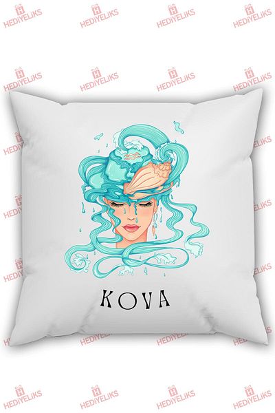 HEDİYELİKS Horoscope Themed Aquarius Gift Pillow