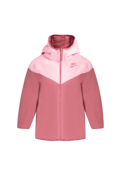Nike Pembe Çift Taraflı Şışme Ceket