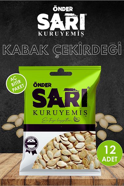 Önder Sarı Kuruyemiş Pumpkin Seed Nuts 40 Gr