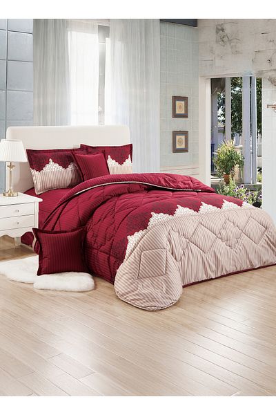 Moon Comforter Set 4 Piece Single Size Elegant Bedspread Lightweight Comforter