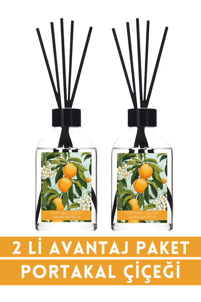 homeartplus 2li avantaj paket portakal çiçeği oda kokusu bambu esansiyel uçuc...
