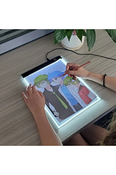 Monozone 3 Seviyeli Ayarlanabilir Grafik Tablet A4 Led Işıklı Çizim Kopyalama...