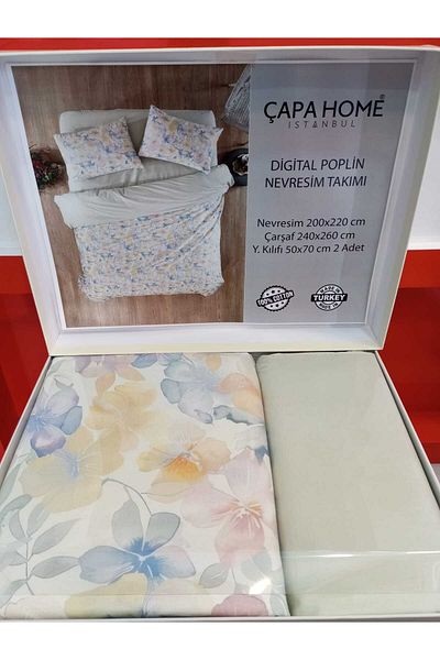 Çapa Home 100% Cotton Double Person Premium Quality Bedding Set