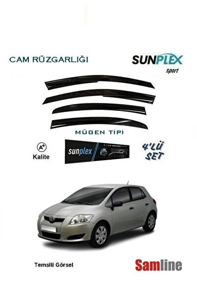 SUNPLEX Toyota Auris (2007-2010) Cam Rüzgarlığı 4'lü Set