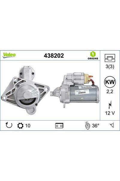 VALEO محرك مارس 12 فولت 10 ديس 2.2 كيلو وات ميجان II سينيك II ترافيك II فيفارو 2.0 متوافق