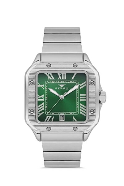 FERRO Gümüş Çelik Kordon Erkek Kol Saati F11448A-A6