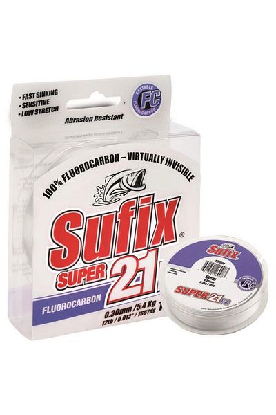 SUFIX Super 21 Fluorocarbon Fishing Line 50m