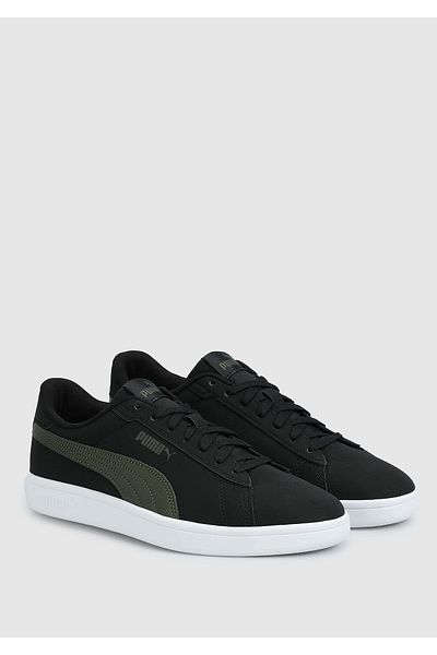 Puma Smash 3.0 Buck Men's Black Sneakers 39233607