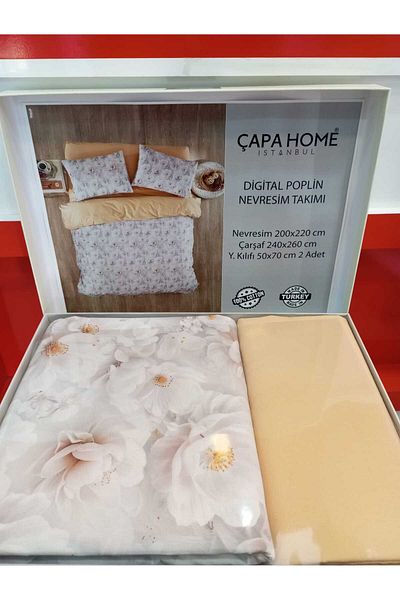 Çapa Home 100% Cotton Double Person Premium Quality Bedding Set