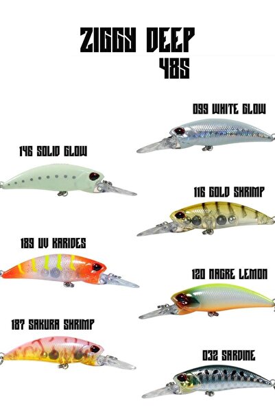 Fujin Ziggy Deep 48s 48mm 4.5gr Maket Balık 189 Uv Karides