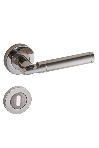 EYMEN YAPI Doğanlar Fırat Lüx Rozetli Kapı Kolu Nikel Saten Oda