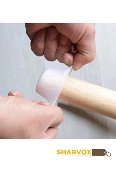 Sharvox 12-Piece White Silicone Floor Protector Shoe Anti-Slip Anti-Scratch a Quality Furniture Chair Table Foot