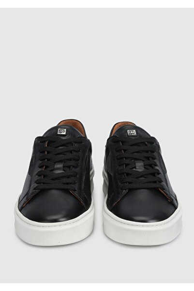 Provoq Siyah Deri Erkek Sneaker