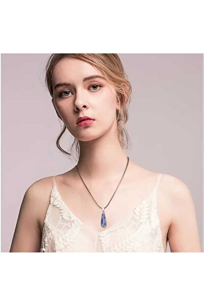 rose moda 3-adet El Yapımı Çakra Taşı Kolye Ucu Oval Gözyaşı Turkaz Çeşitli R...