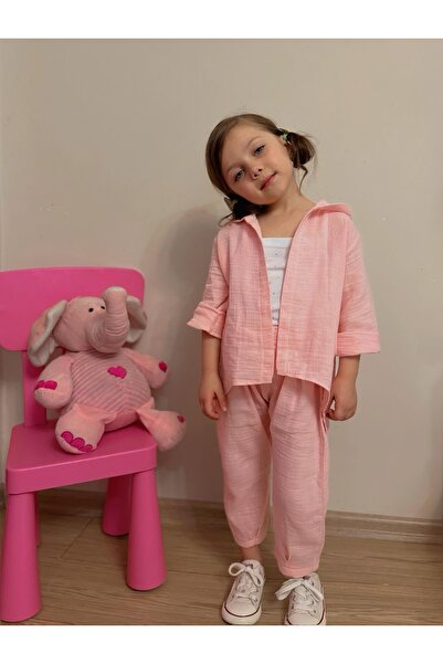 ALPİDS Rope Strap Stone Muslin Girl's Set