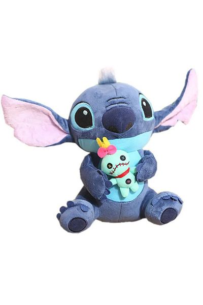 Choice Stitch With Ls-25cm Hot Disney Cartoon Blue Pink Stitch Plush Dolls Anime Toys Lilo And Stitch Stich