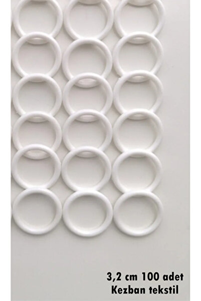 Kezban Tekstil 1.kalite Lif Halkası - Plastik Halka 3.2 Cm (100 Adet)