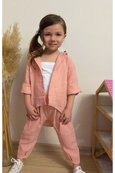 ALPİDS Rope Strap Stone Muslin Girl's Set