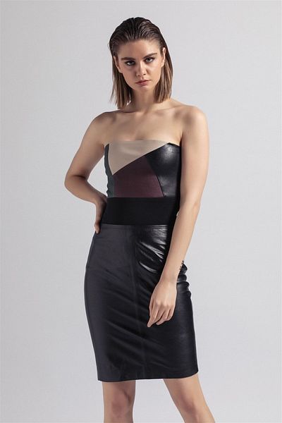 Deriderim Women's Skirt Black Fw-4552
