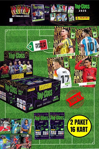 TOYFEST Panini Adrenalyn Top Class - 2025 Official Trading Card Futbolcu Kart...